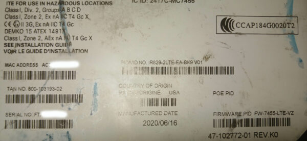 Cisco IR829-2LTE-EA — изображение 4